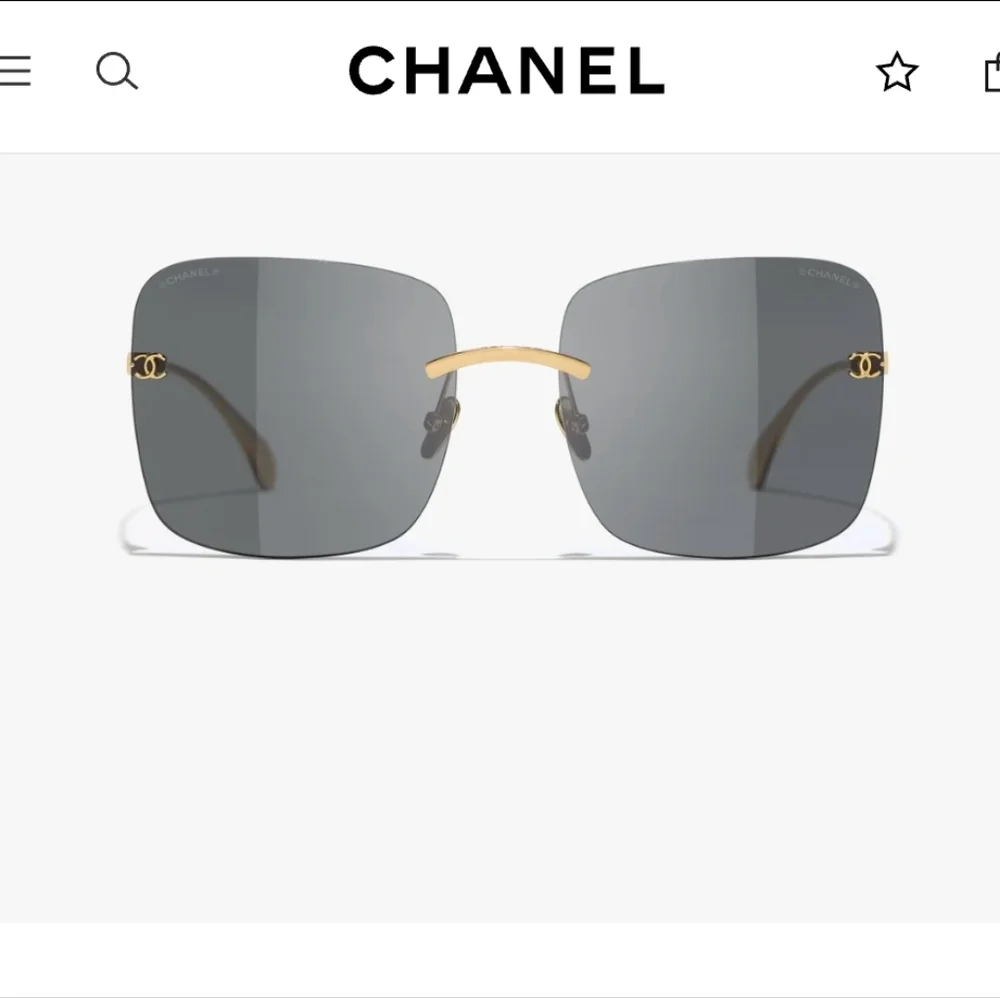 CHANEL TITANIUM LIGHT GOLD SUNGLASSES Square CH4287T c.395